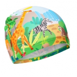Шапочка для плавания (дет) ONLYTOP «Сафари», тканевая, 46-52 см