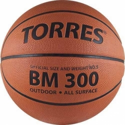 Мяч баскетбольный 5 Торрес ВМ300, В00015