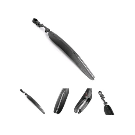 Крыло заднее 26 с диодоми светоотражающей полосой, черное