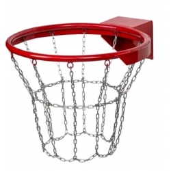 Кольцо баскетбольное антивандальное,d 450мм №7, с металлической сеткой