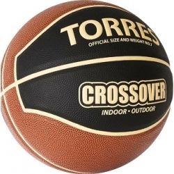 Мяч баскетбольный 7 Торрес Crossover, арт.B32097, ПУ-комп.