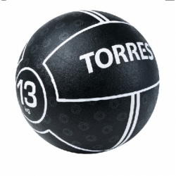 Медбол TORRES 13 кг, резина, диаметр 27.5 см,