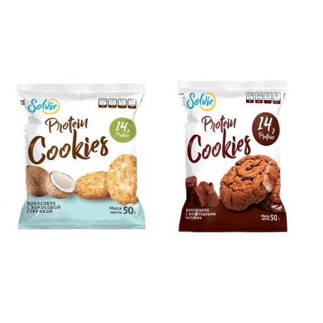 Печенье Protein cookies кокосовая стружка 50 гр.