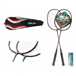 Набор для бадминтона DOUBLE FISH JINQUE 1301/2 (2ракетки + 3 волана + овергрип)