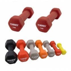 Гантели неопрен 1 кг (пара) Torres