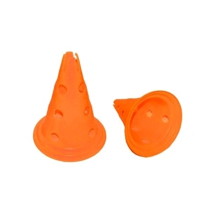 Конус напольный с отверстиями 30 см. гибкий пластик
