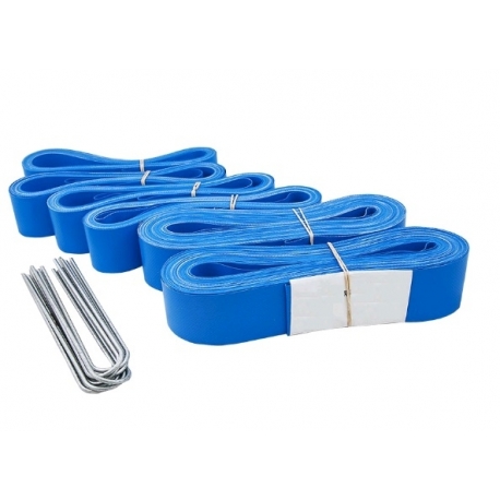 Разметка для пляжного волейбола 8х 16 м, лента ПВХ 5 мм. синий