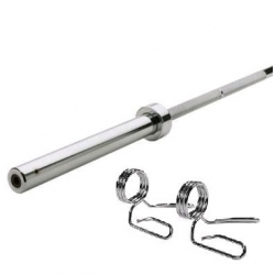 Гриф олимпийский хром. 2200мм. с замками на 318 кг