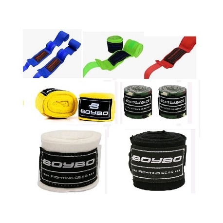 Бинт боксерский 3,5 м, BoyBo хлопок-эластан