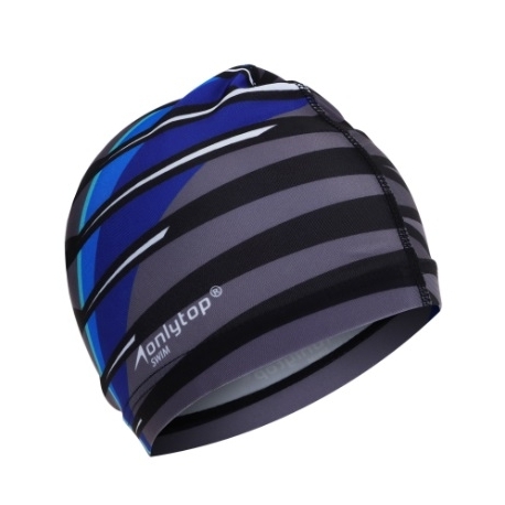 Шапочка для плавания (взр) ONLYTOP Line, тканевая, обхват 54-60 см