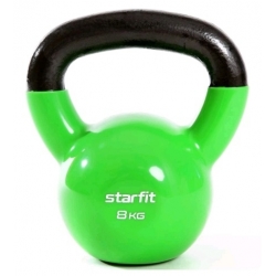 Гиря 8 кг Starfit DB-401 (винил)  Зеленый