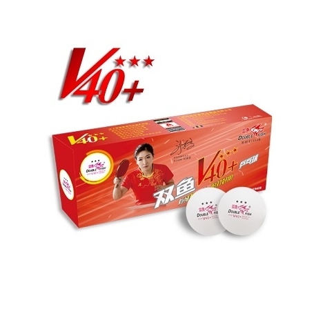 Шарик для н/т DOUBLE FISH 3*** Volant 40+ (10 шт) белый