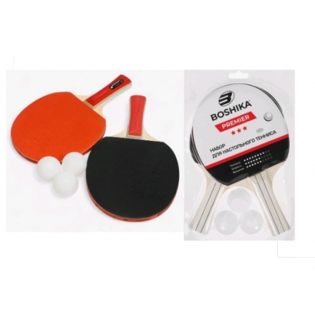 Набор для н/т Boshika Premier 3*(2 ракетки+3 шарика)