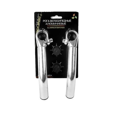 Рога на руль Vinca sport алюм., 22,2*180мм, удлиненные
