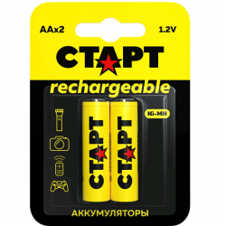 Аккумулятор СТАРТ HR06(AA) 1,2V 1800 mAh Ni-Mh