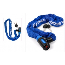 Замок цепь 6*1000мм, Vinca sport синий