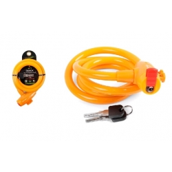 Замок трос 12*1200мм, Vinca sport жёлтый, защита от влаги