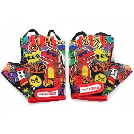 Велоперчатки Vinca sport детские Graffiti