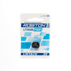 Элемент питания Robiton литиевый CR1620 3V BL1