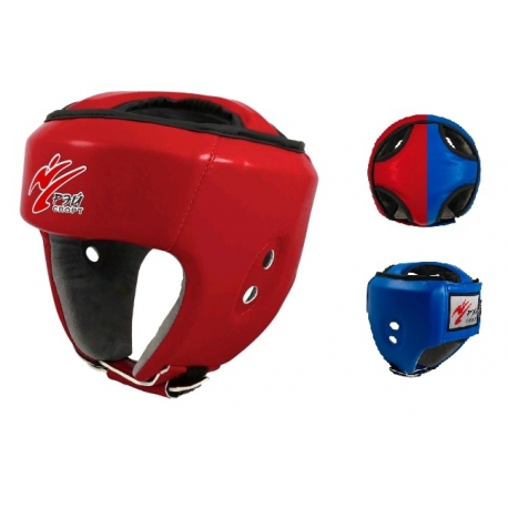 Шлем боксерский БОЕЦ-3, Ш23sИВ, с закрытым верхом, искожа