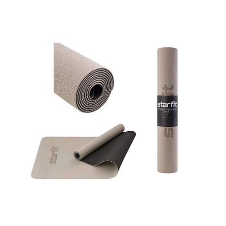 Коврик для йоги FM-201, TPE, 183x61x0.4 см