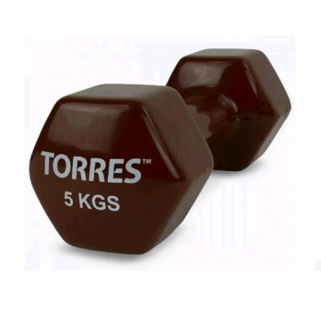 Гантели виниловые 5 кг Torres