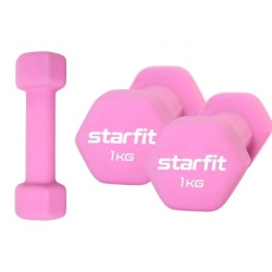 Гантели неопреновые 1 кг Star Fit DB-201 (пара)