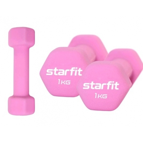 Гантели неопреновые 1 кг Star Fit DB-201 (пара)