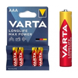 Элемент питания Varta 4703 LONGLIFE Max Power LR03 BL-4 AAA