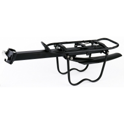 Багажник на подседельный штырь, алюм. с крылом