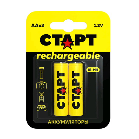 Аккумулятор СТАРТ HR06(AA) 1,2V 1800 mAh Ni-Mh