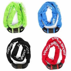 Замок цепь 6*1000мм, Vinca sport кодовый