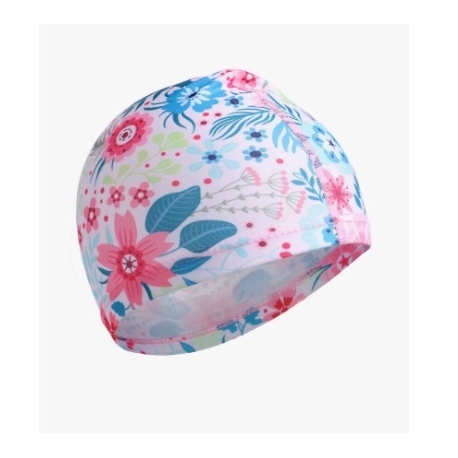 Шапочка для плавания (дет) ONLYTOP Swim «Цветочный мир», тканевая,  46-52 см