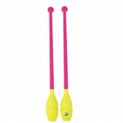 Булавы для художественной гимнастики Sasaki M-309(BRY*P) 45 см желто-розовый