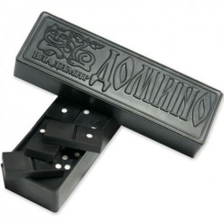 Домино пластиковое, черное