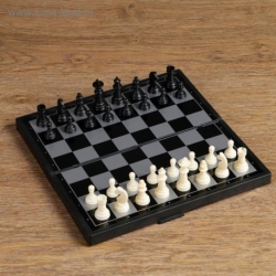 Игра 3 в 1 (шахматы,шашки,нарды) Зук магнитная 24,5*24,5