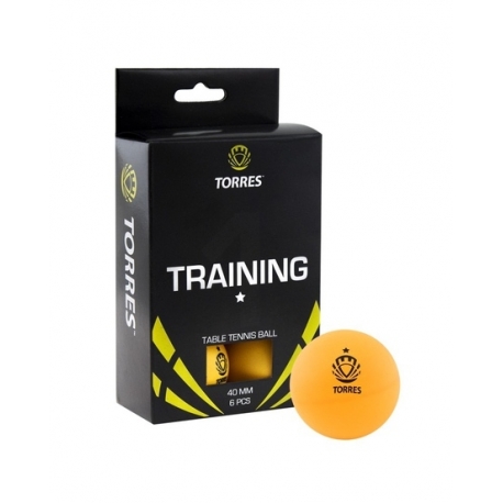 Шарик для н/т 1* Torres Training 40+, оранжевый