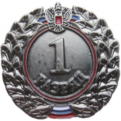 Знак I разряд (взрослый)