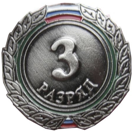 Знак III разряд (взрослый)