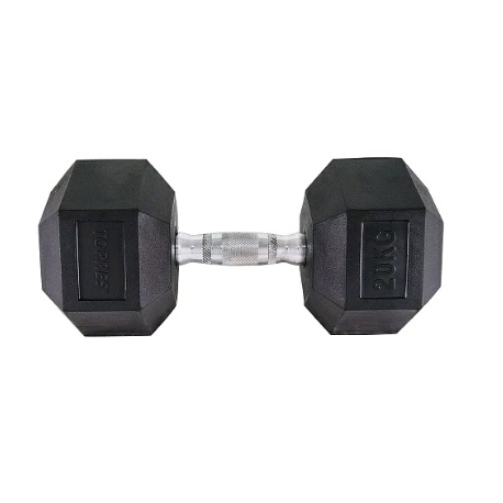 Гантель обрезиненная 20 кг Torres