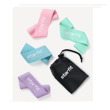 Комплект мини-эспандеров Starfit ES-203, пастель, 4 шт