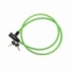 Замок трос 8*1200мм, Vinca sport зелёный